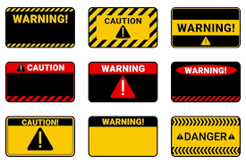 Caution Stickers