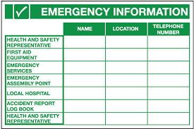 Emergency Information Boards
